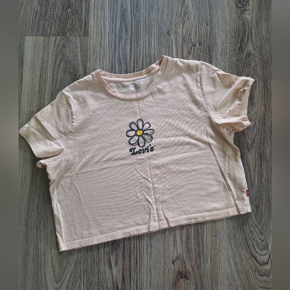 Women's Levi's® Cropped Jordie Daisy Large Like New Summer Casual